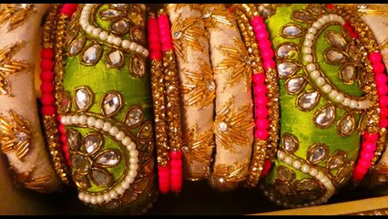 latest trends in raw silk bangles 2017
