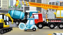 Carritos para niños - Camión de remolque - Excavadora - Grúa - Construcción de vehículos