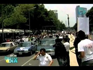 Marchan en el DF por resultados en los comicios presidenciales