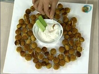 Albóndigas de pollo a la buffalo. Cocinemos Juntos