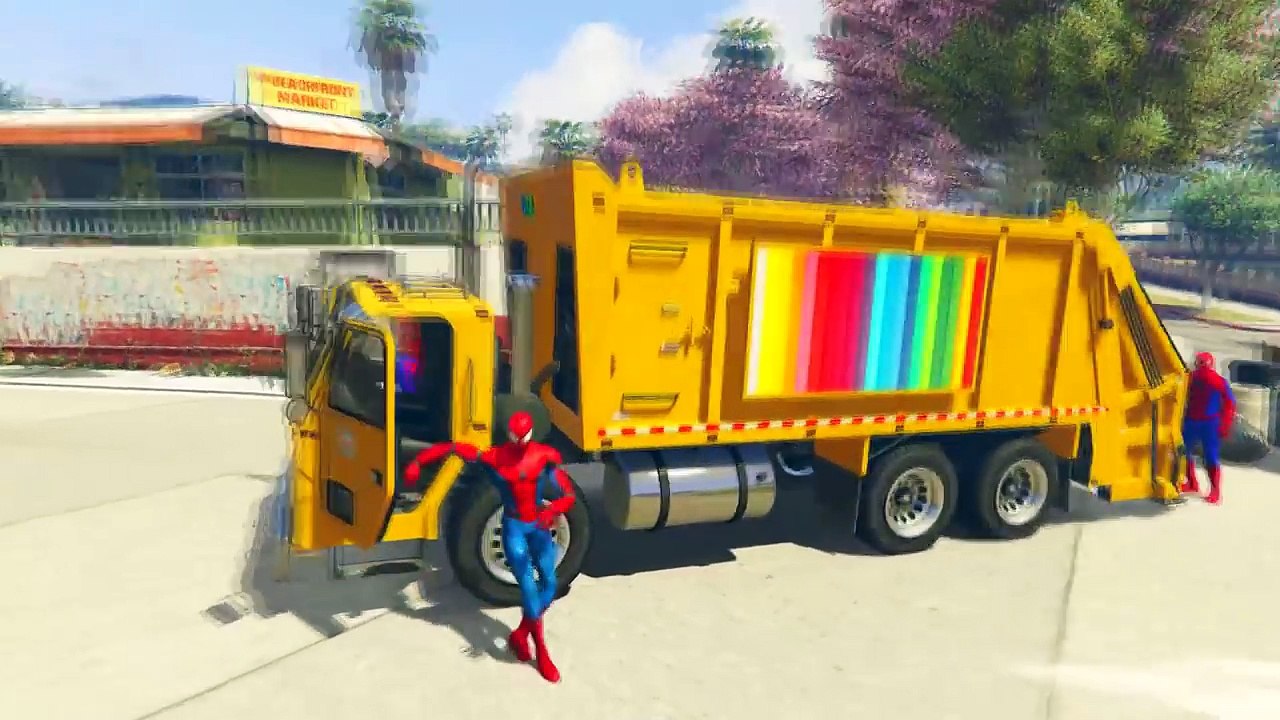 Şimşek McQueen ve Örümcek Adam Çöp Kamyonları İle (Çizgi Film Tadında Türkçe Dublaj)