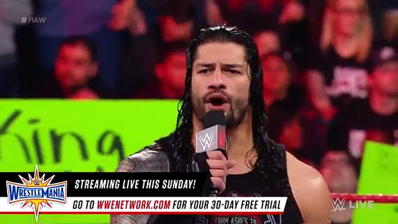 The Undertaker introduces Roman Reigns   Raw, March 27, 2017