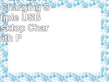 iDsonix 5 Port Fast Smart USB Charging Station Multiple USB Charger Desktop Charger with