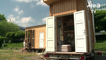 Allemagne: les tiny houses, logements miracles pour les réfugiés