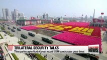 S. Korea, U.S., Japan to cooperate to deter future threats from North Korea