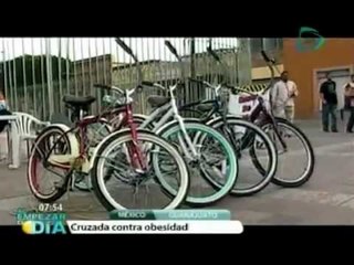 Promueven el uso de la bicicleta en contra de la obesidad