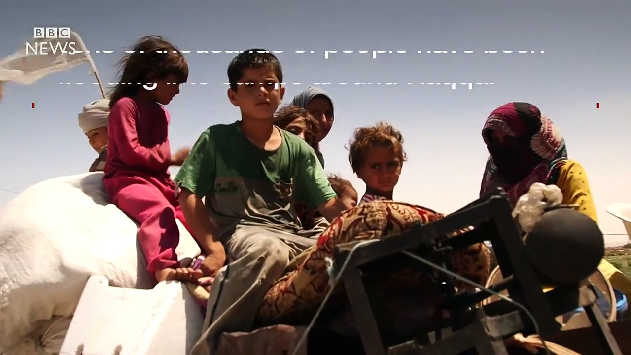 Raqqa displaced_ 'Where to go_' - BBC News