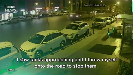 Turkey coup_ Man speaks after being run over by tank twice - BBC News