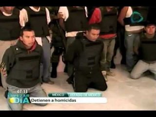 Capturan a asesinos de mando policial de Edomex