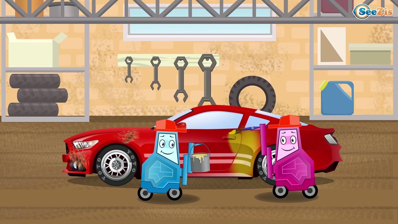 Малышам и их родителям Мультики про машинки Экскаватор Потрепал Гоночку в Городке