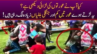 See How Ladies Fight in The Park Will Amaze You - real fight of women Ladies Cat Fight