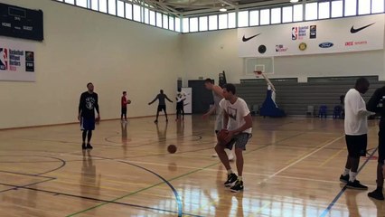 Dirk Nowitzki et Kristaps Porzingis en Afsud, le maître et l'élève