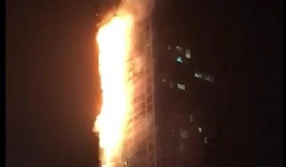 Dubai'deki 87 katlı Torch kulesinde yangın paniği