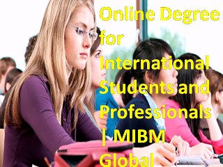 Online Degree for International Students and Professionals in India