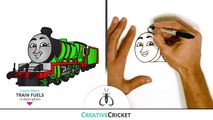 How to Draw Thomas the Tank Engine and Percy the Small Engine ♦ Drawing Tutorial