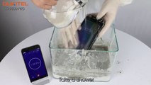 OUKITEL K10000 MAX torture test in lime water and cement water