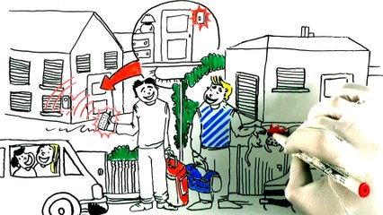 France Fermetures vous propose sa solution sécurité en vidéo dessinée