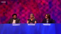 Tiff Stevenson feels that everyone in America talks like they're running out of batteries (Mock the Week, BBC)