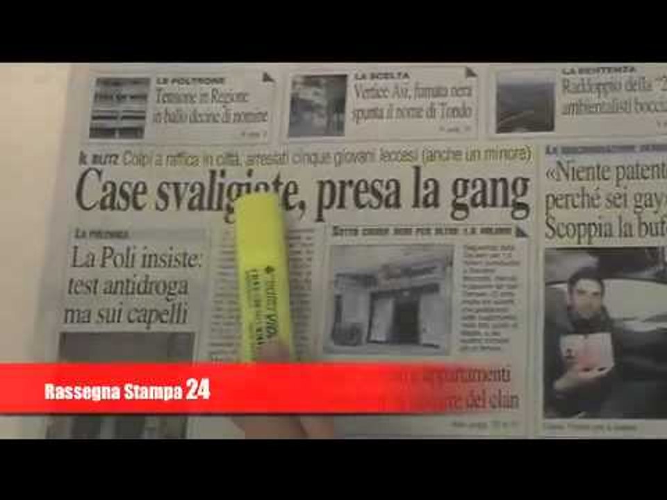 Leccenews24 notizie dal Salento in tempo reale Rassegna Stampa 12 Maggio