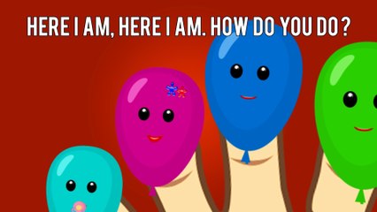 Finger Family Song | Balloon Finger Family Nursery Rhymes And Rhymes For Kids