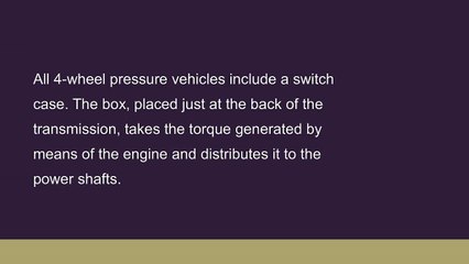 Unique Transfer Case Alternatives in 4-Wheel force Automobiles