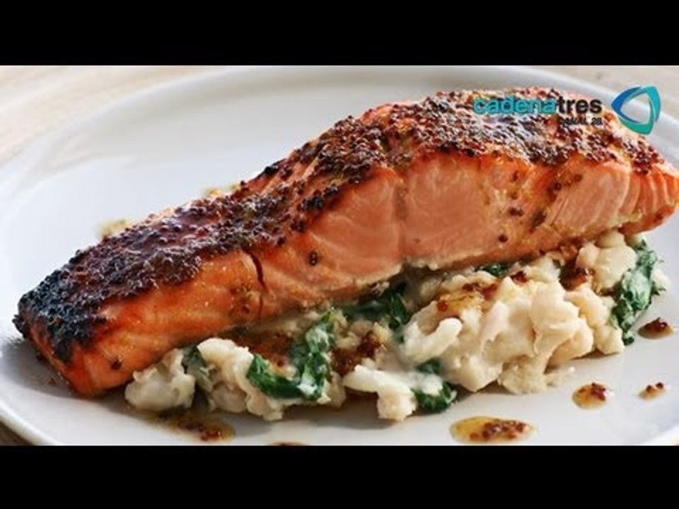 Receta para preparar salmón crujiente. Receta de salmón / Seefood recipe / Receta con salmón