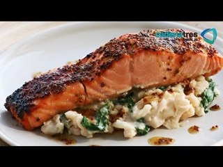 Receta para preparar salmón crujiente. Receta de salmón / Seefood recipe / Receta con salmón