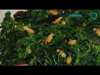 Receta de espinacas al ajillo. Receta con espinacas / Receta al ajillo / Receta vegetariana