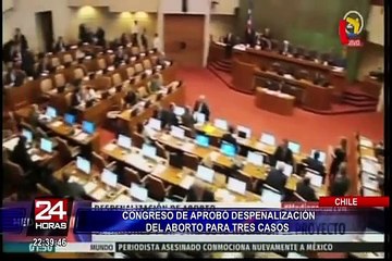 Chile: Congreso aprobó despenalización del aborto para tres casos