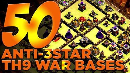 50 X ANTI-3 STAR TH8 War Bases For Your Clan Wars!! | Clash of Clans