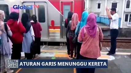 Agar Tertib, Simak Nih Garis Antrean saat Naik KRL Commuter Line