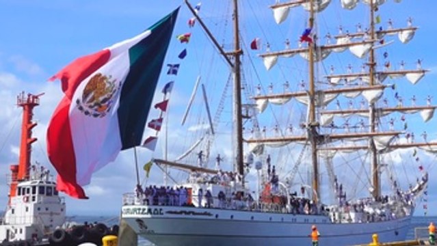 Buque escuela mexicano atraca en Filipinas para una visita histórica