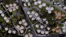 This Quake-Resistant Dome Village is Made Almost Entirely from Foam