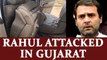Rahul Gandhi car attack: Congress VP's convoy attacked in Gujarat | Oneindia News