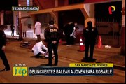 SMP: delincuentes balean a joven que se resistió a robo