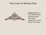Tiara Crown for Birthday Party and Weddings