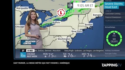 Kait Parker, la miss météo très sexy qui fait fondre les États-Unis (Vidéo)