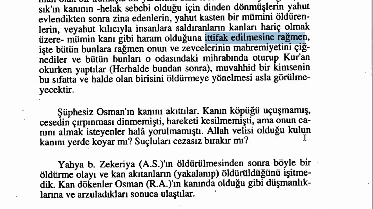 yeziyd w müaewiye ke-efirdir onları tekfiyr etmeyende ke-efirdir mürted öldürülür ewliler recmedilir