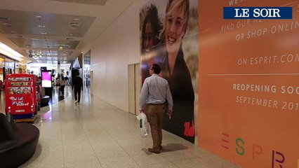 Le shopping de Woluwe  en pleins travaux de rénovation