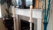 LOVELY DECOR WITH MRS. LYNE PRESENTS DIY TALL WHITE CANDLES FOR THE HOLIDAY AND MORE!