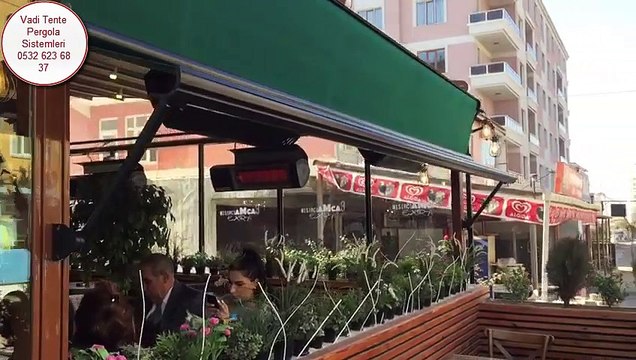 Otomatik Kumandalı Işıklı Motorlu Tente Pergola Açılır Katlanır Raylı Tente Pergola Sistemleri 0532 623 68 37