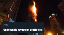 Un incendie ravage un gratte-ciel de Dubai pour la deuxième fois