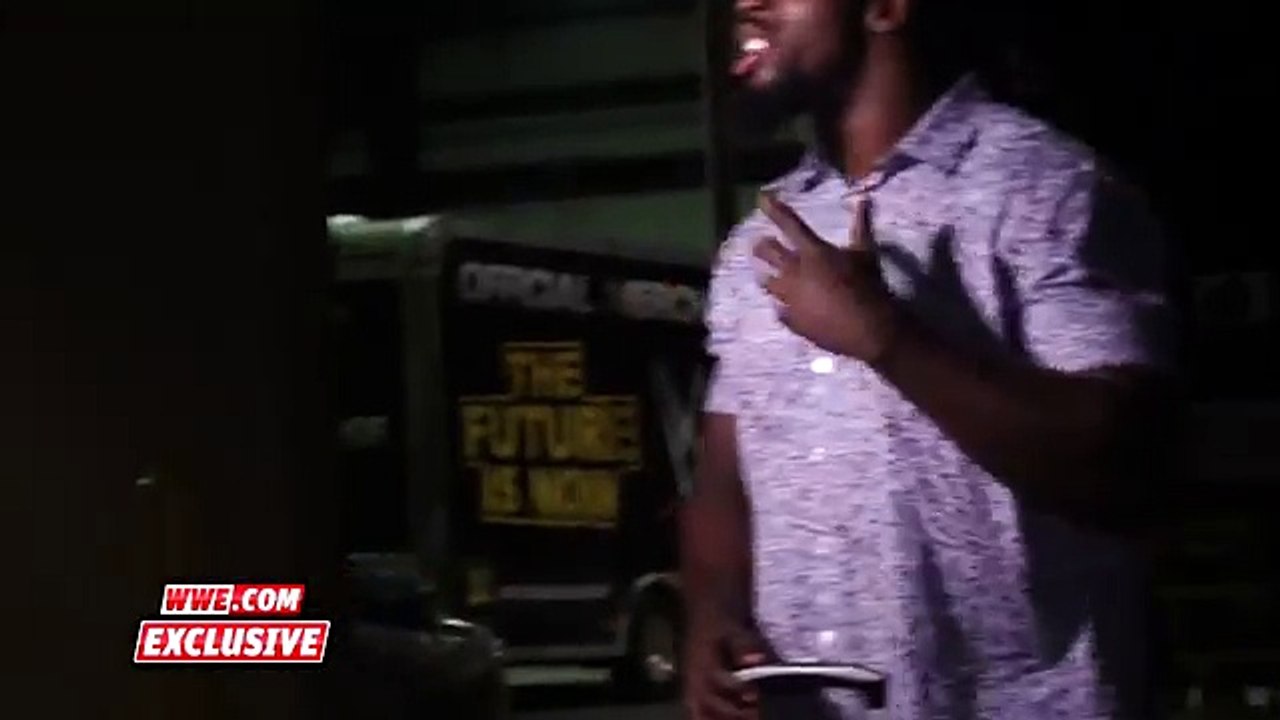 Footage shows Hideo Itami trying to jump Aleister Black in the parking lot- Excl