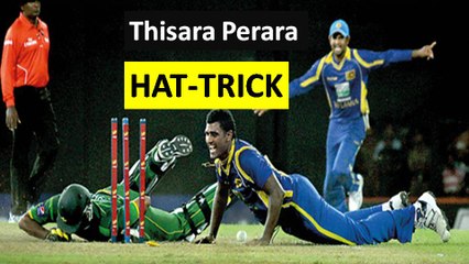 Thisara Perera Hattrick vs Pakistan at Premadasa