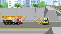 JCB Excavator - New Trucks For Kids - Children Video Construction Animation Cartoon