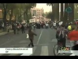 Disturbios y protestas por toma de protesta de EPN