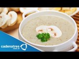 Receta para preparar sopa de champiñones. Receta de sopa / Recetas fáciles y rápidas