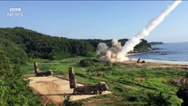 US and South Korea conduct military drills in response to North Korea's missile launch - BBC News