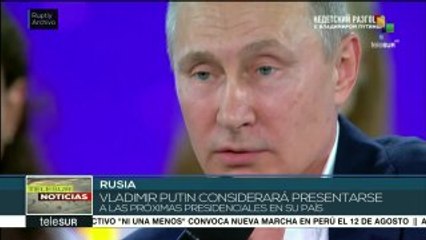 Putin considerará presentarse a las próximas presidenciales de Rusia
