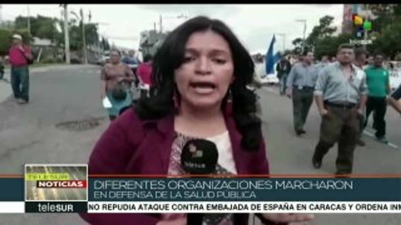 Protestan contra privatización de la salud en Honduras